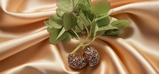 Charming Bronze Plated Crystal Earrings