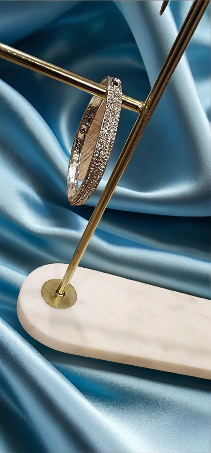 Frosted Elegance Bangle