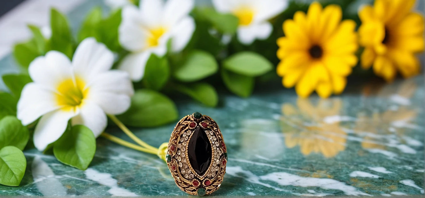 Midnight Maharani Ring