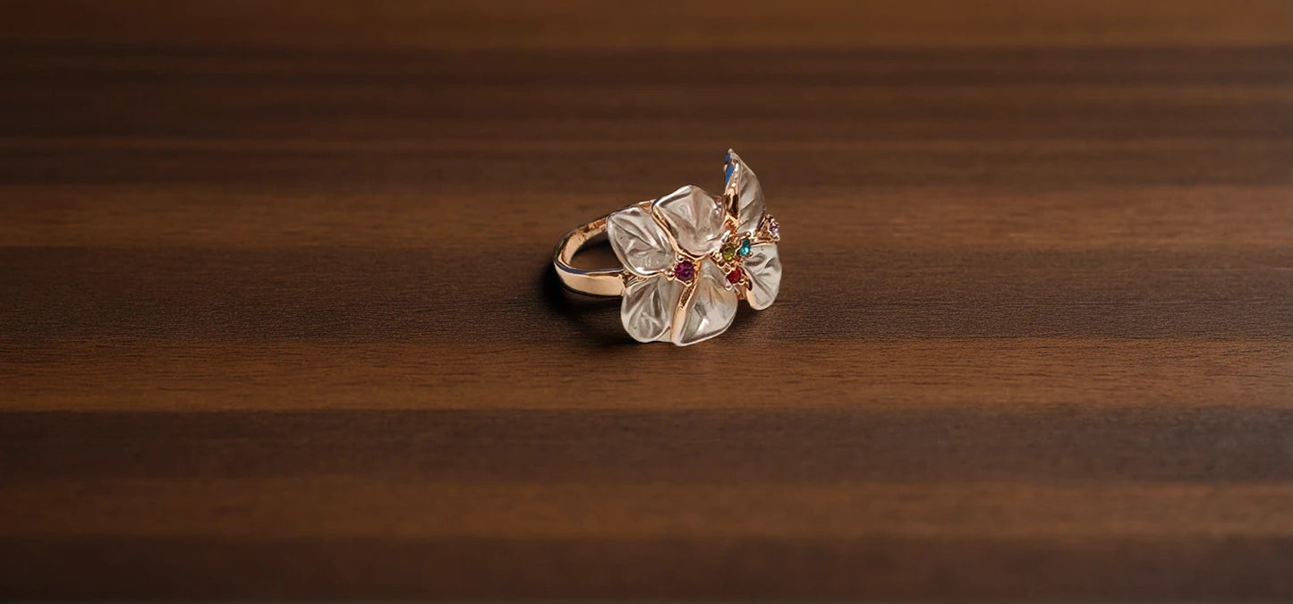 Crystal Bloom Ring