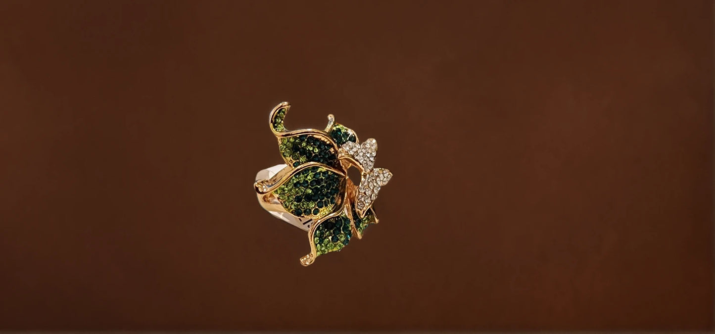 Emerald Bloom Ring