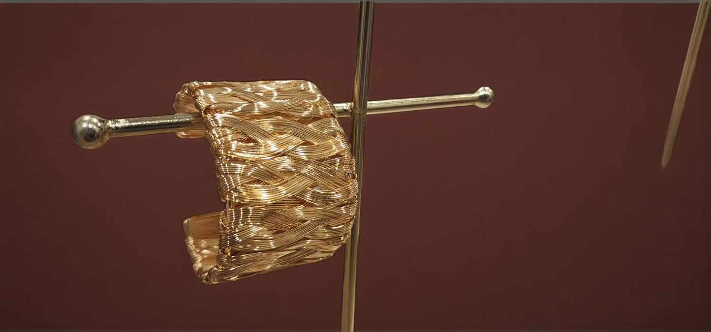 Golden Weave Cuff
