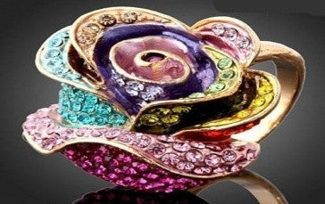 Rainbow Bloom Ring