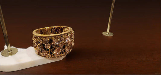 Golden Stardust Crystal Bangle
