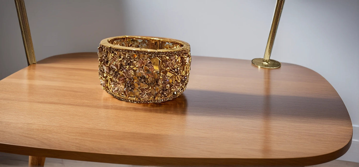 Golden Stardust Crystal Bangle