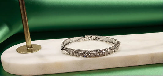 Frosted Elegance Bangle