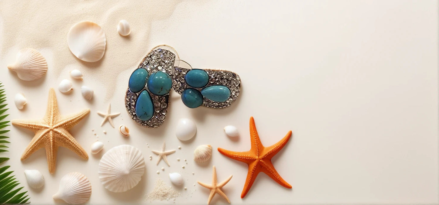 Ocean Gemstone Studs