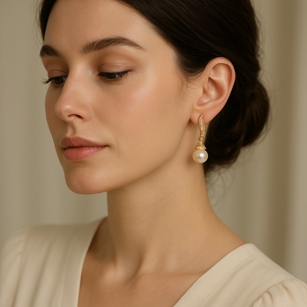 Crystal Pearl Earrings
